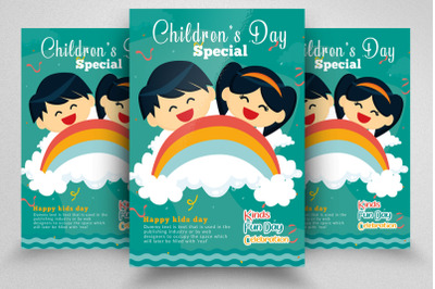 Children Fun Day Flyer Template