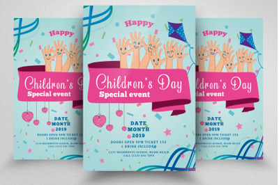 Children Day Event Flyer Template