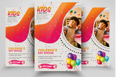 Kids Summer Camp Flyer Template