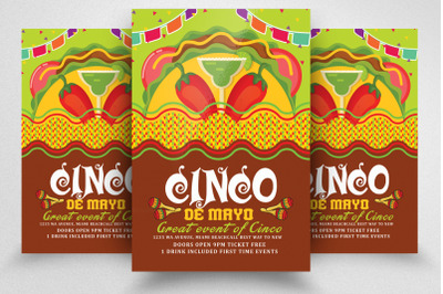 Cinco De Mayo Flyer Template