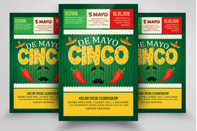 Cinco De Mayo Flyer Template