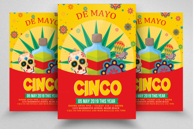 Cinco De Mayo Flyer Template