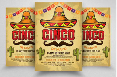 Cinco De Mayo Flyer Template