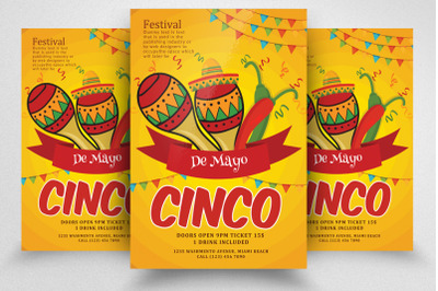 Cinco De Mayo Flyer Template