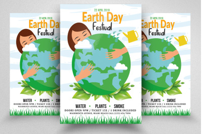 Earth Day Festival Flyer Template