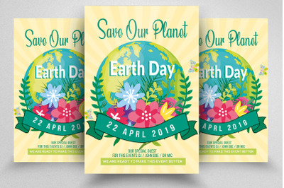 Save Our Planet &2F; Earth Day Flyer Template