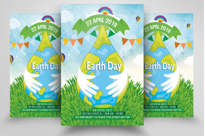 Earth Day Flyer Template