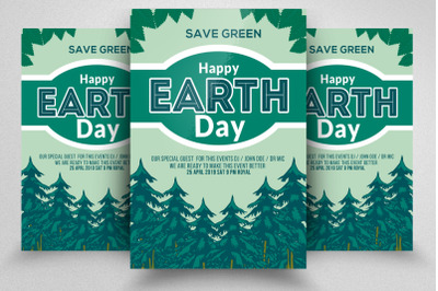 Earth Day Celebration Flyer Template