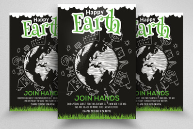 Earth Day Celebration Flyer Template