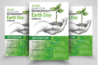 Earth Day Festival Flyer Template