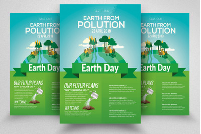 Earth Day Festival Flyer Template