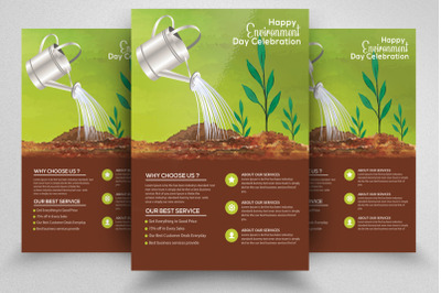 Happy Environment Day Celebration Flyer