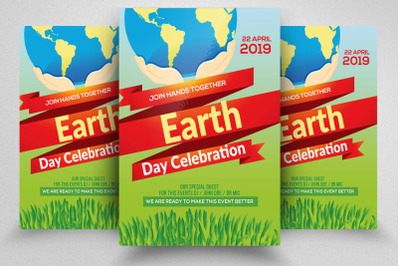 Earth Day Celebration Flyer Template