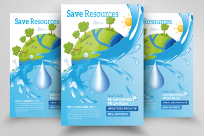 Earth Day Flyer Template