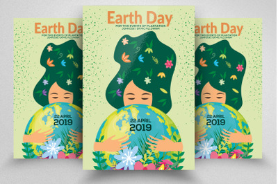 Earth Day Celebration Flyer Template