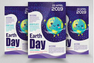 Earth Day Celebration Flyer Template