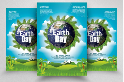 Earth Day Celebration Flyer Template