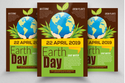 Earth Day Celebration Flyer Template