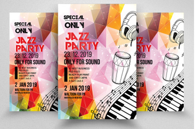 Jazz Music Party Flyer Template