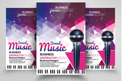 Music Sound Party Flyer Template