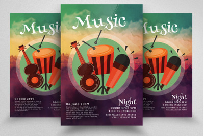 Musical Band Night Flyer Template