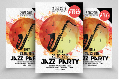 Jazz Music Special Night Flyer Template