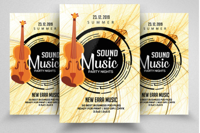 Music Sound Party Flyer Template