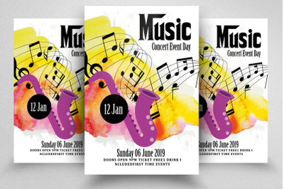 Jazz Music Event Flyer Template