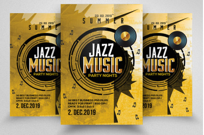 Jazz Music Special Night Flyer Template