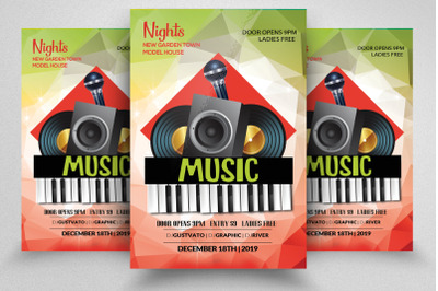 Music Sound Party Flyer Template