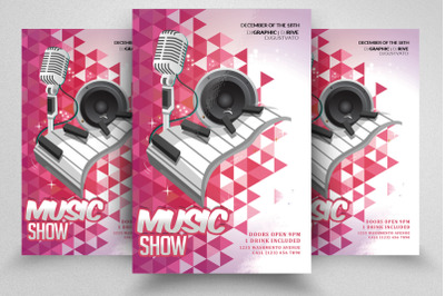 Music Show Party Flyer Template