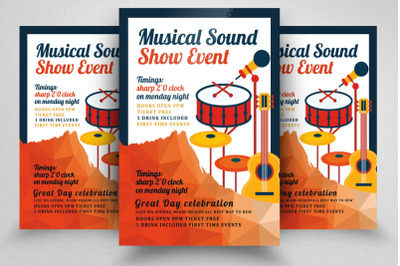 Musical Sound Event Flyer / Poster