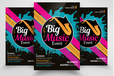 Jazz Music Event  Flyer Template