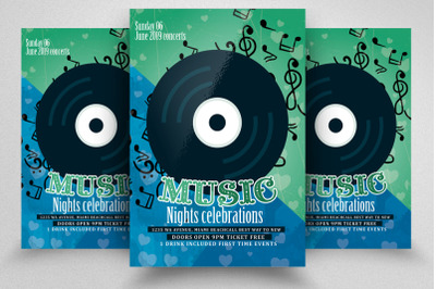 Dj Music Night Flyer / Poster