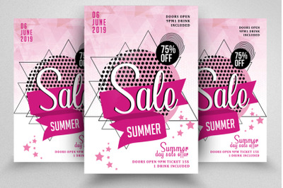 Summer Sale Discount Offer Flyer