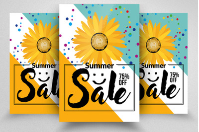 Summer Big Sale Offer Flyer Template