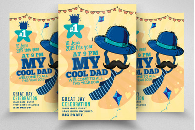 Happy Fathers Day Flyer Template