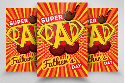 Father&#039;s Day Flyer Template