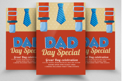 Happy Dad Day Flyer Template