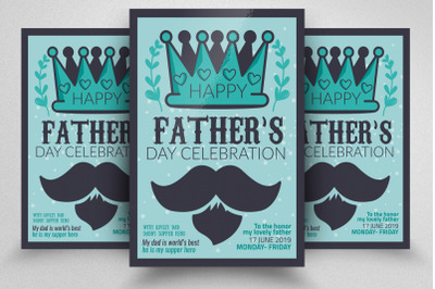 Happy Fathers Day Flyer Template