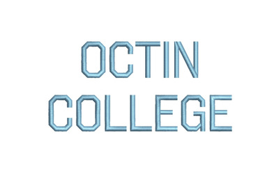 Octin College Regular 15 sizes embroidery font (RLA)