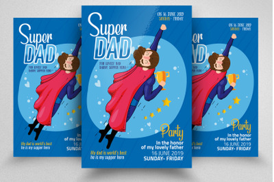 Super Dad&#039;s Day Flyer Template