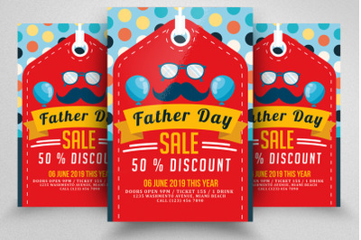 Father&#039;s Day Flyer Template