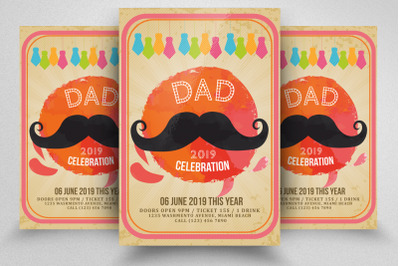 Father&#039;s Day Flyer Template