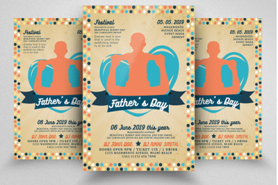 Father&#039;s Day Flyer Template