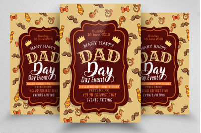 Super Dad Day Flyer Template