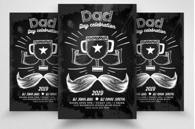 Father&#039;s Day Celebration Flyer Template