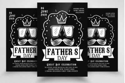 Father&#039;s Day Celebration Flyer Template