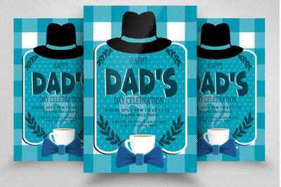 Happy Dad&#039;s Day Flyer Template