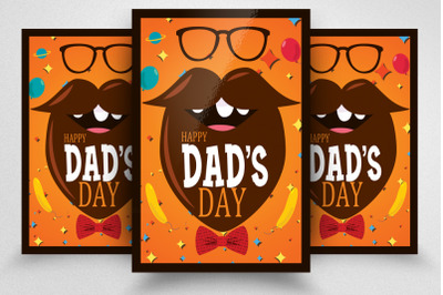 Dad&#039;s Day Celebration Flyer Template